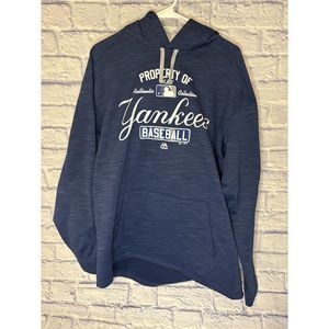 Property of Yankees Baseball MLB Hoodie Sweatshirt Majestic XL